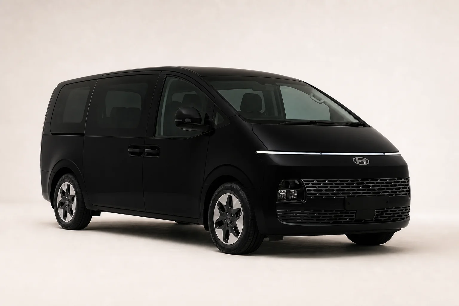Black Hyundai Staria