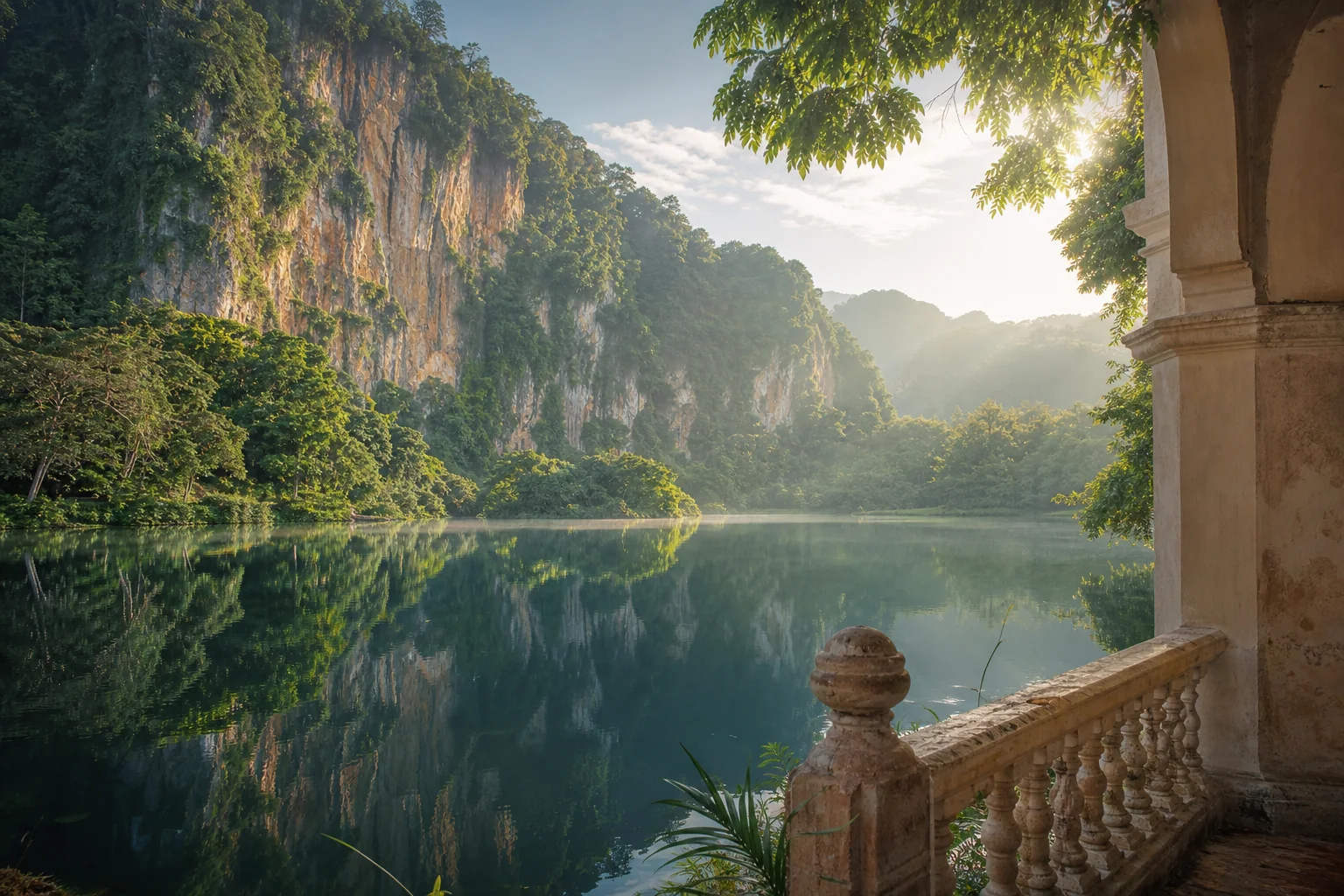 Tasik Cermin limestone scenery for a private Ipoh day tour